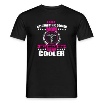 Funny naturopathic doctor mom for women - Men's T-Shirt - black - Front - AI Model Male 178 light (178cm)