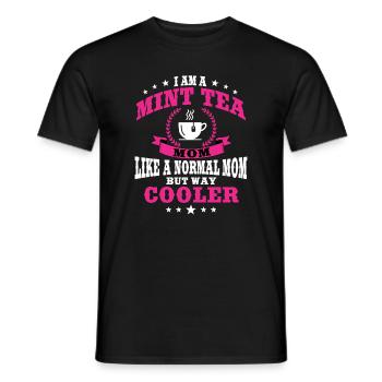 Menthe Thé Maman Tenue Thé Buvant du thé Femmes - T-shirt homme - noir - Devant - AI Model Male 178 light (178cm)