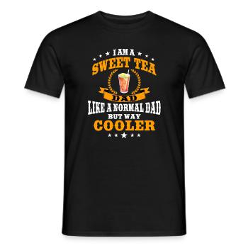Lustiger Süßer Tee Papa Outfit Männer - Männer T-Shirt - Schwarz - Vorne - AI Model Male 178 light (178cm)