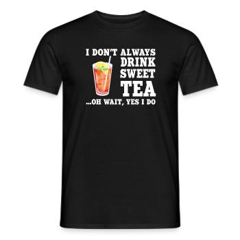 Tee shirt doux - T-shirt homme - noir - Devant - AI Model Male 178 light (178cm)
