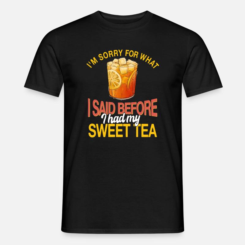 Süsser Tee - Männer T-Shirt - Schwarz