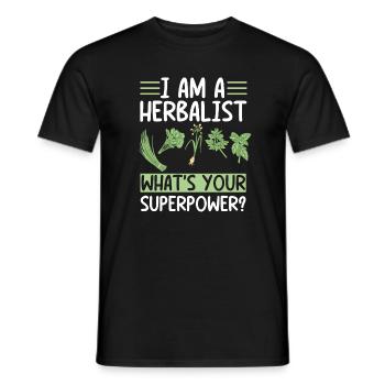 Fier dicton herboriste - T-shirt homme - noir - Devant - AI Model Male 178 light (178cm)