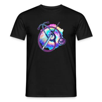 Soins infirmiers autorisés - T-shirt homme - noir - Devant - AI Model Male 178 light (178cm)