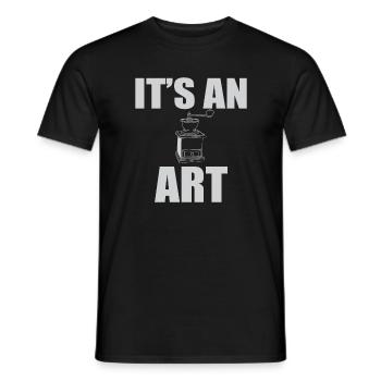 Manual Coffee Grinders Quote - Men's T-Shirt - black - Front - AI Model Male 178 light (178cm)