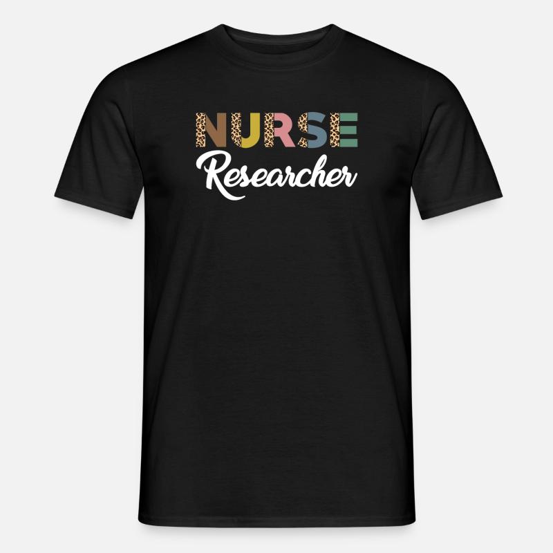 Pflegewissenschaftler Leopardenmuster - Männer T-Shirt - Schwarz