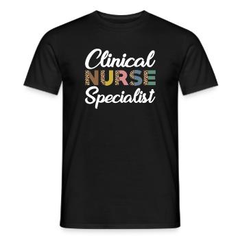 Specialist - Clinical Nurse - Men's T-Shirt - black - Front - AI Model Male 178 light (178cm)