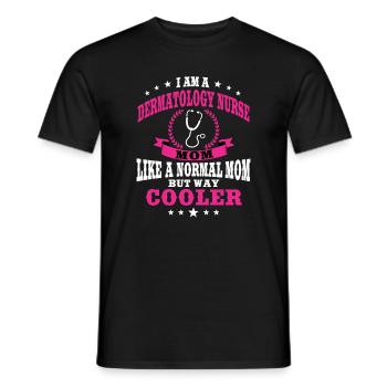 Dermatology Nurse Outfit Skin Care - Men's T-Shirt - black - Front - AI Model Male 178 light (178cm)