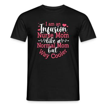 Drôle Infusion Infirmière Maman Fête des Mères - T-shirt homme - noir - Devant - AI Model Male 178 light (178cm)
