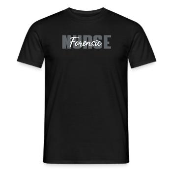 Forensische Pflege - Männer T-Shirt - Schwarz - Vorne - AI Model Male 178 light (178cm)