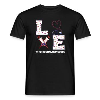 Gemeindekrankenschwester Geschenkidee - Männer T-Shirt - Schwarz - Vorne - AI Model Male 178 light (178cm)