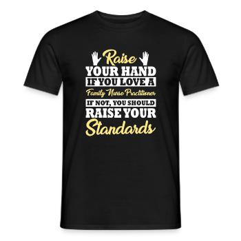 Funny Family Nurse Gift - Men's T-Shirt - black - Front - AI Model Male 178 light (178cm)