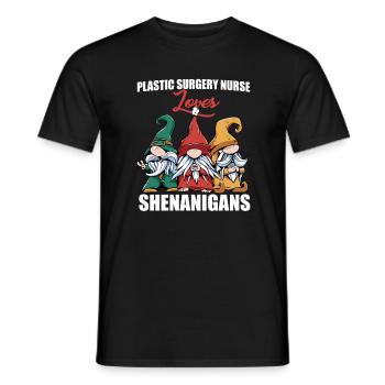 Infirmière en chirurgie plastique Saint-Patrick - T-shirt homme - noir - Devant - AI Model Male 178 light (178cm)