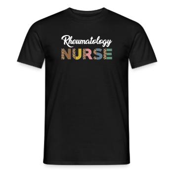 Infirmière en rhumatologie - T-shirt homme - noir - Devant - AI Model Male 178 light (178cm)