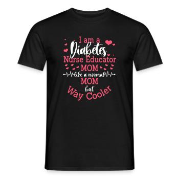 Mignon Diabetes Nurse Mom Design - T-shirt homme - noir - Devant - AI Model Male 178 light (178cm)
