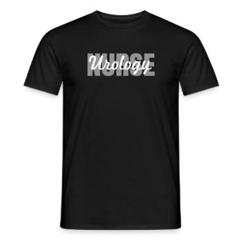 Urology Nurse Design - Men's T-Shirt - black - Front - AI Model Male 178 light (178cm)