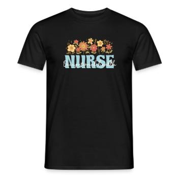 Occupational Health Nurse - Men's T-Shirt - black - Front - AI Model Male 178 light (178cm)