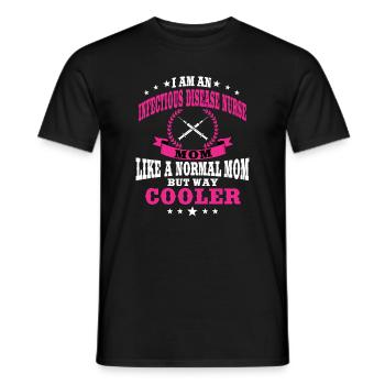Funny saying of a nurse for - Men's T-Shirt - black - Front - AI Model Male 178 light (178cm)
