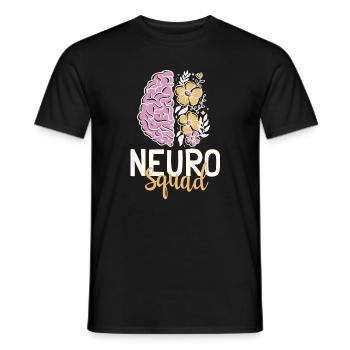Neuro Squad Neuroscience Brain Outfit - Men's T-Shirt - black - Front - AI Model Male 178 light (178cm)