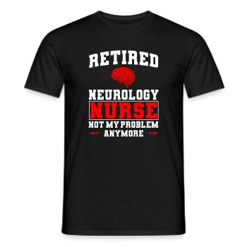 Pensionierte Neurologie Krankenschwester - Männer T-Shirt - Schwarz - Vorne - AI Model Male 178 light (178cm)