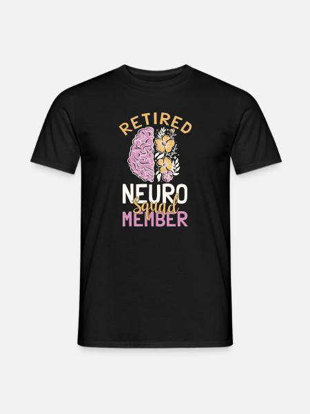 Retired Neuro Squad Member Neurology - Men's T-Shirt - black