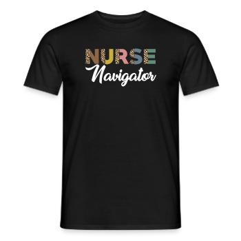 Tolles Pflegekoordinator Leopardenmuster - Männer T-Shirt - Schwarz - Vorne - AI Model Male 178 light (178cm)