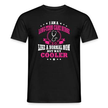 Langzeitpfleger Und Altenpfleger - Männer T-Shirt - Schwarz - Vorne - AI Model Male 178 light (178cm)
