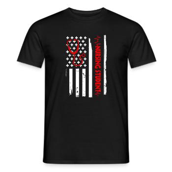 Usa-flagge Krankenpflegeschüler Amerika Schule - Männer T-Shirt - Schwarz - Vorne - AI Model Male 178 light (178cm)