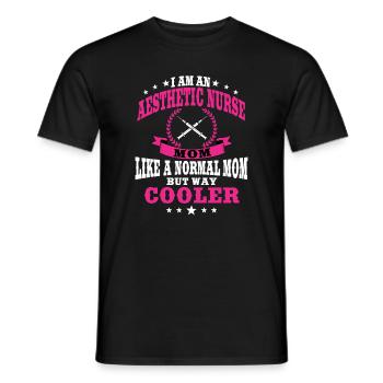 Ästhetische Krankenschwester Mama Zum Muttertag - Männer T-Shirt - Schwarz - Vorne - AI Model Male 178 light (178cm)
