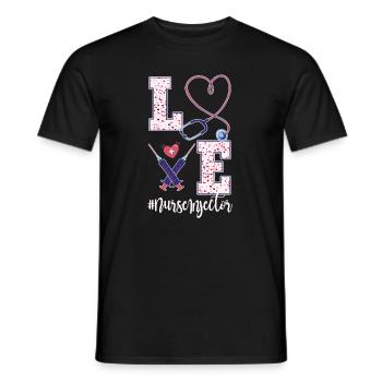 Aesthetics Sister Valentine's Day Design - Men's T-Shirt - black - Front - AI Model Male 178 light (178cm)