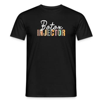 Botox injector - Men's T-Shirt - black - Front - AI Model Male 178 light (178cm)