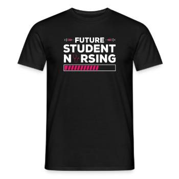 Future student of nursing school - Men's T-Shirt - black - Front - AI Model Male 178 light (178cm)