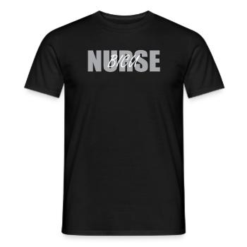 Burn nurse - Men's T-Shirt - black - Front - AI Model Male 178 light (178cm)
