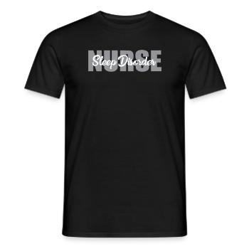 Schlafstörung Krankenschwester Schlaflabor - Männer T-Shirt - Schwarz - Vorne - AI Model Male 178 light (178cm)