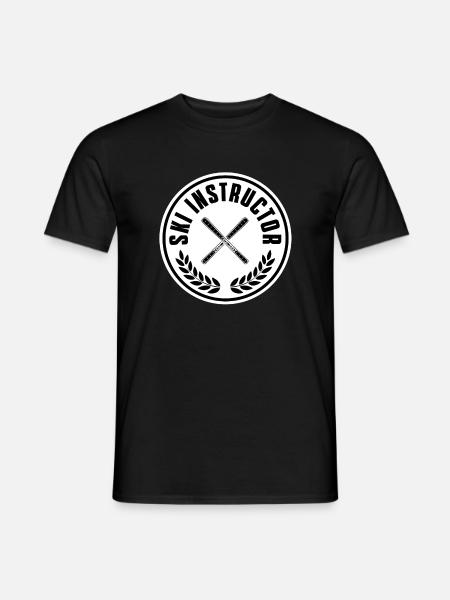 Moniteur de ski - T-shirt homme - noir
