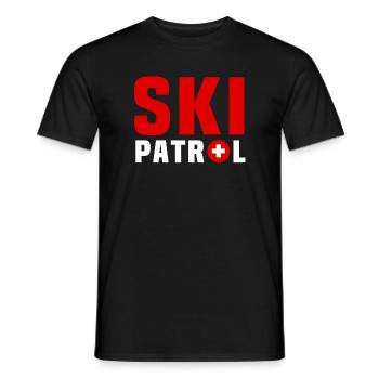 Sauvetage des pistes - T-shirt homme - noir - Devant - AI Model Male 178 light (178cm)