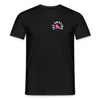 Design of the ice skating bag - Men's T-Shirt - black - Front - AI Model Male 178 light (178cm)