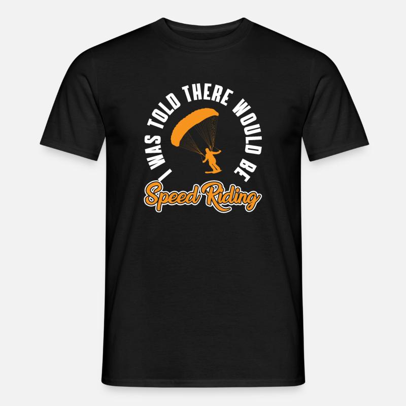 Speed Riding - Männer T-Shirt - Schwarz