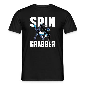 Spin Grabber Freestyle Skiing - Männer T-Shirt - Schwarz - Vorne - AI Model Male 178 light (178cm)