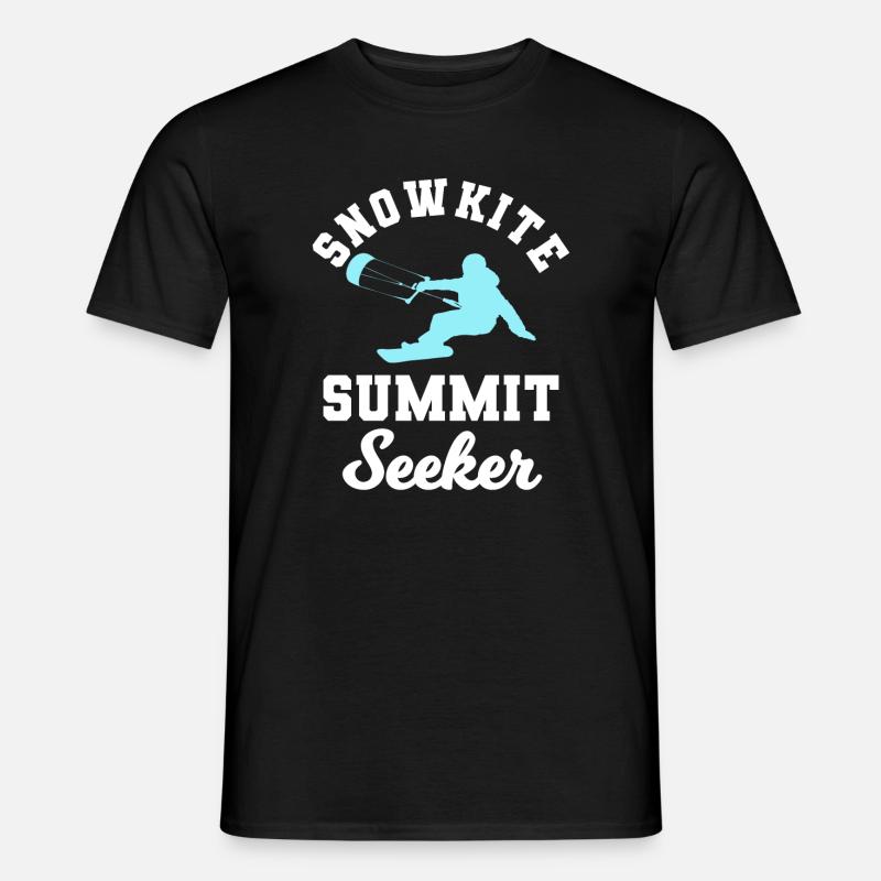 Snowkite Summit Seeker Snowkiting - Men's T-Shirt - black