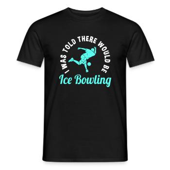 Eis-bowling - Männer T-Shirt - Schwarz - Vorne - AI Model Male 178 light (178cm)