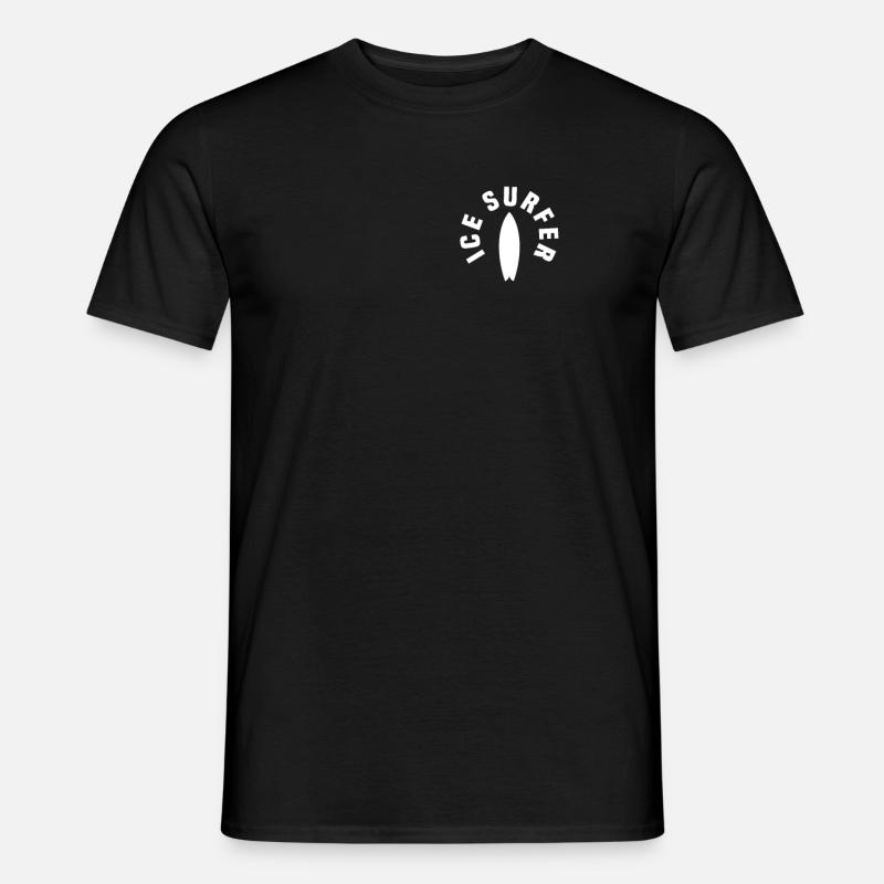 Conception de sac Ice Surfer - T-shirt homme - noir