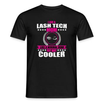 Lash Tech Mama Outfit Damen - Männer T-Shirt - Schwarz - Vorne - AI Model Male 178 light (178cm)