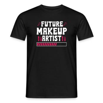 Future Makeup Artist T-shirt - Men's T-Shirt - black - Front - AI Model Male 178 light (178cm)