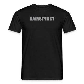 Hairstylist Brief Outfit Hairdresser - Men's T-Shirt - black - Front - AI Model Male 178 light (178cm)