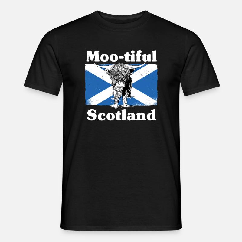 Moo-tiful - Ecosse - T-shirt homme - noir