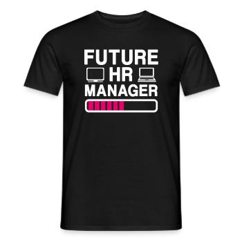 Zukünftige HR-Manager - Männer T-Shirt - Schwarz - Vorne - AI Model Male 178 light (178cm)