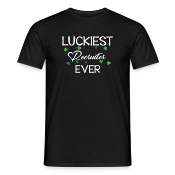Recruiter St.Patrick's Day - Men's T-Shirt - black - Front - AI Model Male 178 light (178cm)