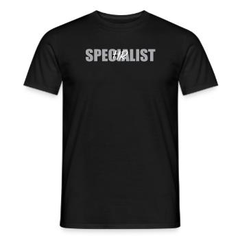 Briefing à l’intention des spécialistes des ressources humaines - T-shirt homme - noir - Devant - AI Model Male 178 light (178cm)