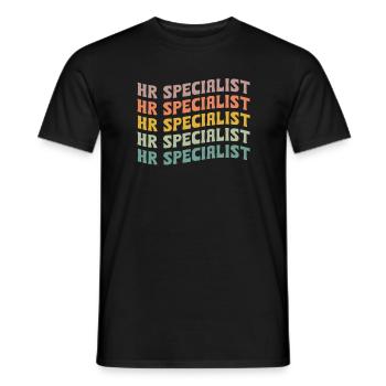 HR Specialist - Men's T-Shirt - black - Front - AI Model Male 178 light (178cm)