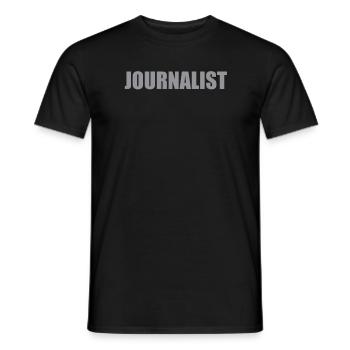 Journalist - Männer T-Shirt - Schwarz - Vorne - AI Model Male 178 light (178cm)